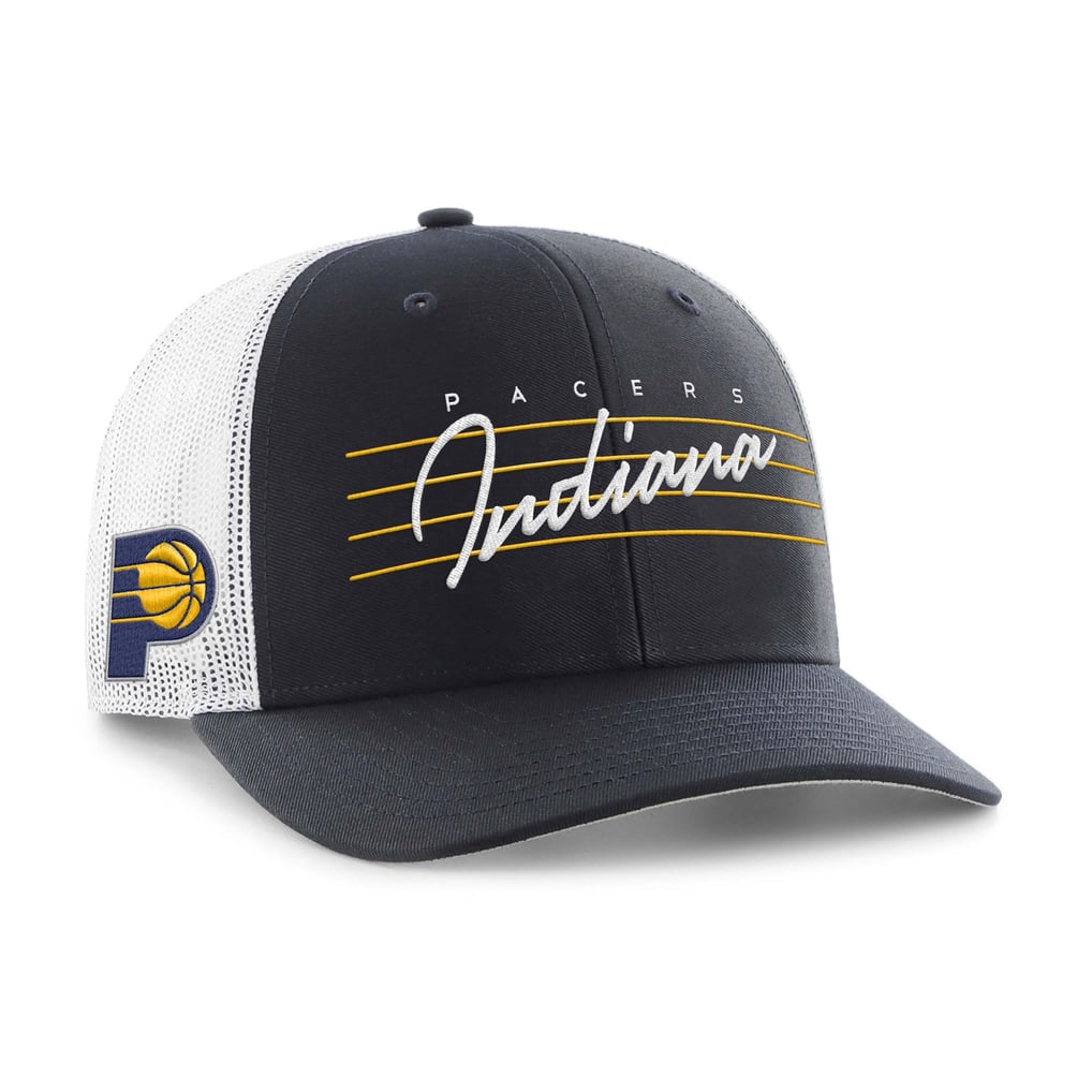 Indiana Pacers '47 Downburst Trucker Adjustable Hat - Navy