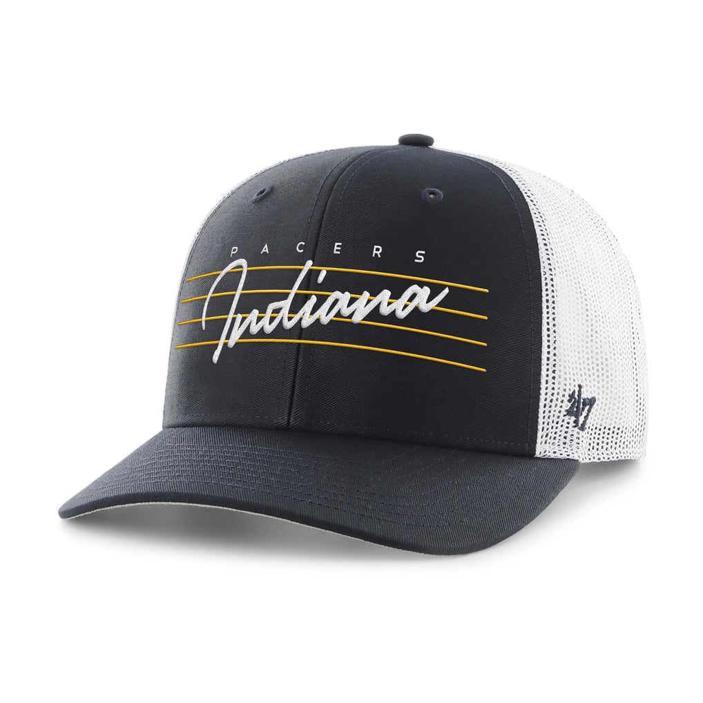 Indiana Pacers '47 Downburst Trucker Adjustable Hat - Navy