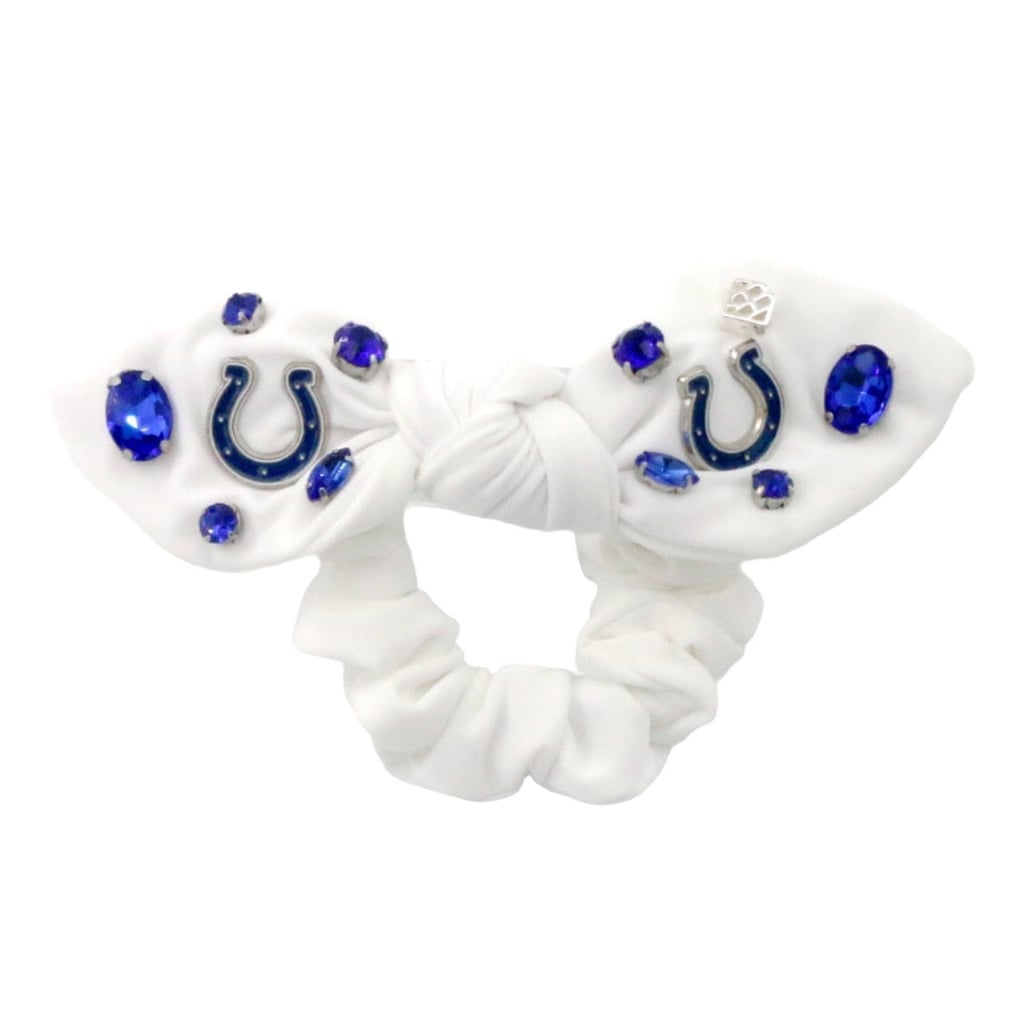  Indianapolis Colts Brianna Cannon Logo Bow Scrunchie