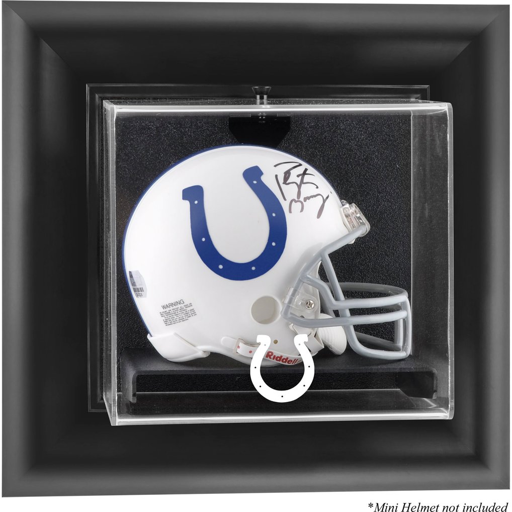 Indianapolis Colts Fanatics Authentic Black Framed Wall-Mountable Mini Helmet Display Case