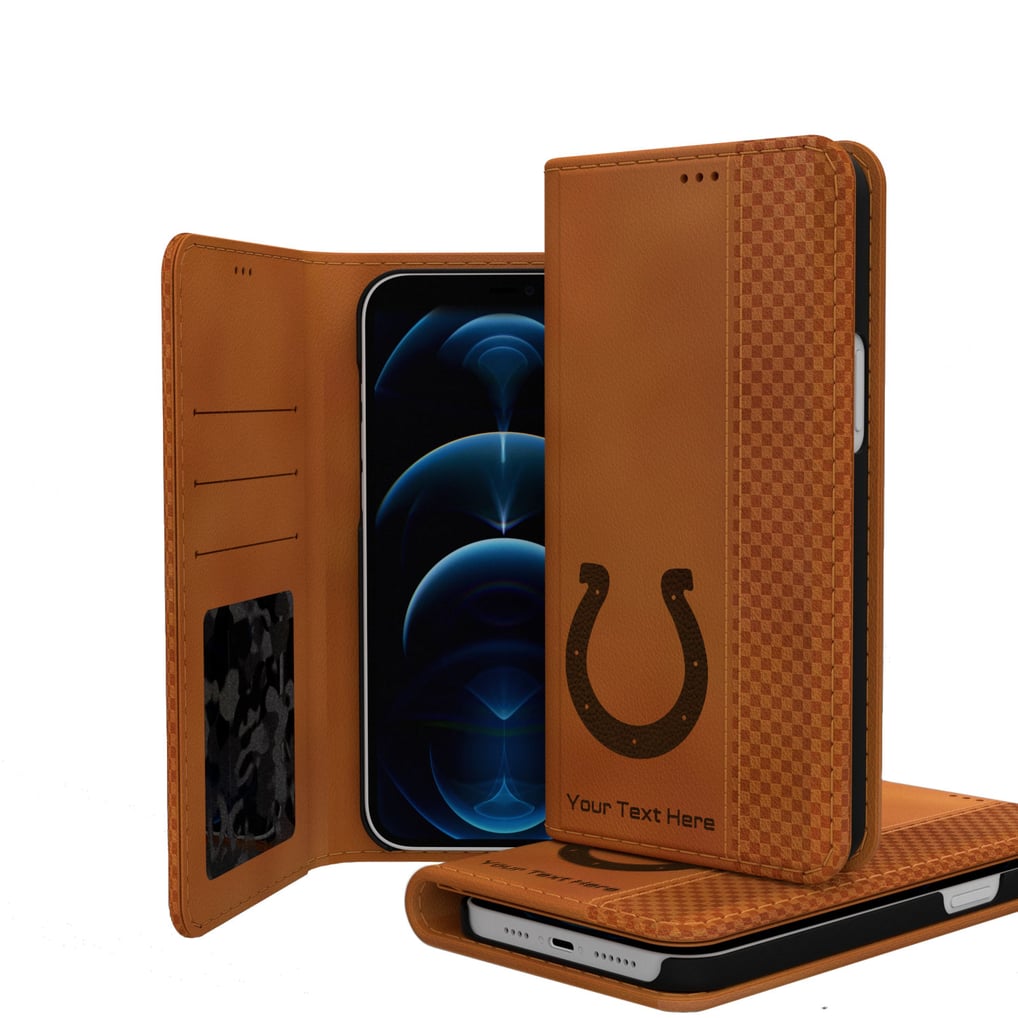 Indianapolis Colts Personalized Burn Design iPhone Folio Case