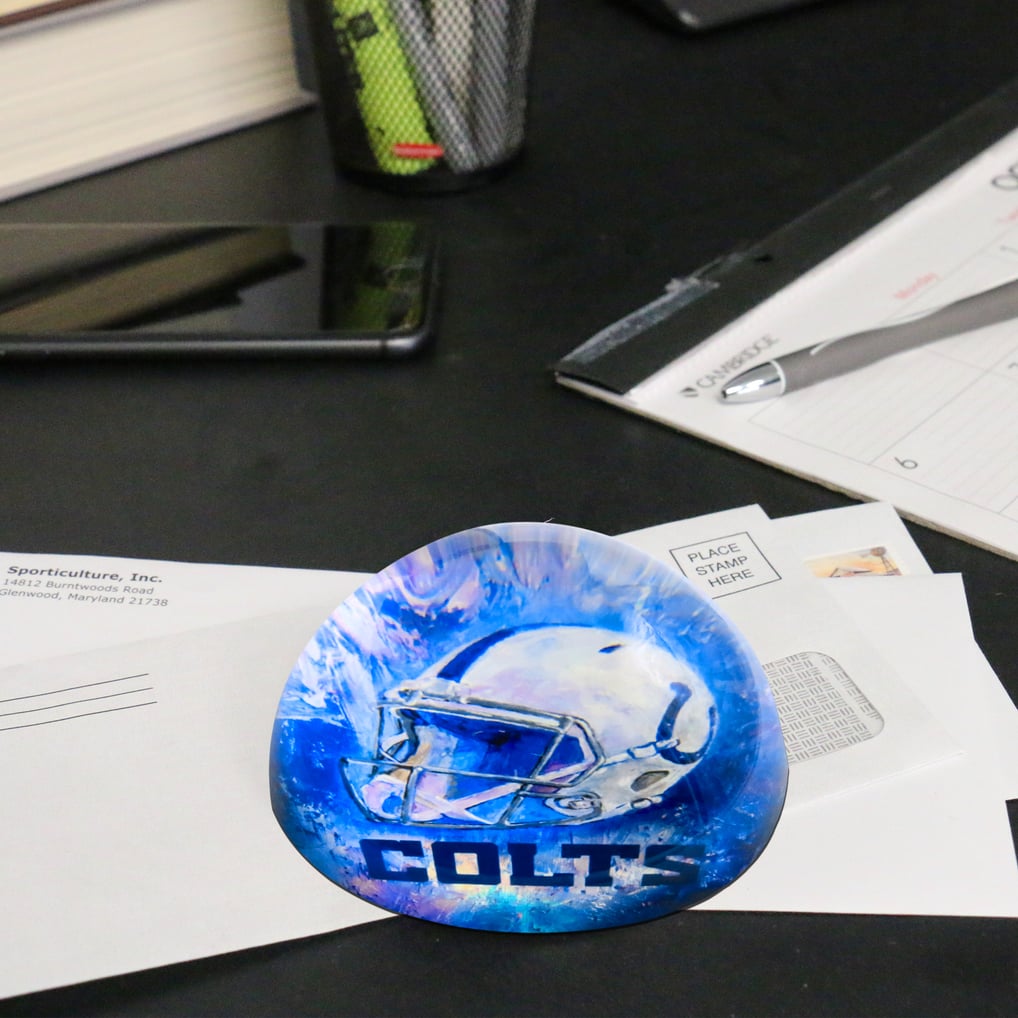 Indianapolis Colts Team Pride Dome Paper Weight