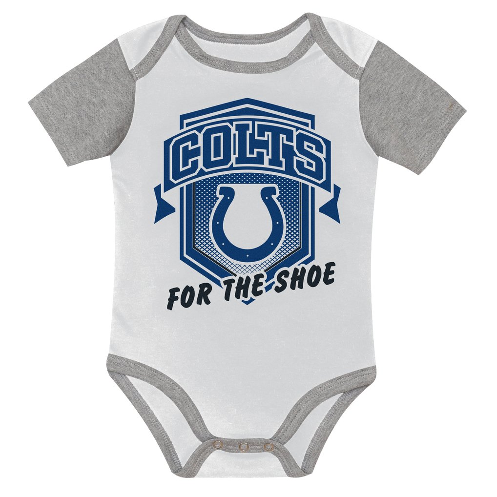  Indianapolis Colts Outerstuff Infant First Round Pick 3-Piece Bodysuit Set