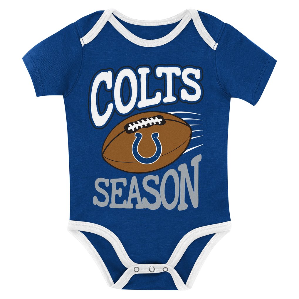 Indianapolis Colts Outerstuff Infant First Round Pick 3-Piece Bodysuit Set
