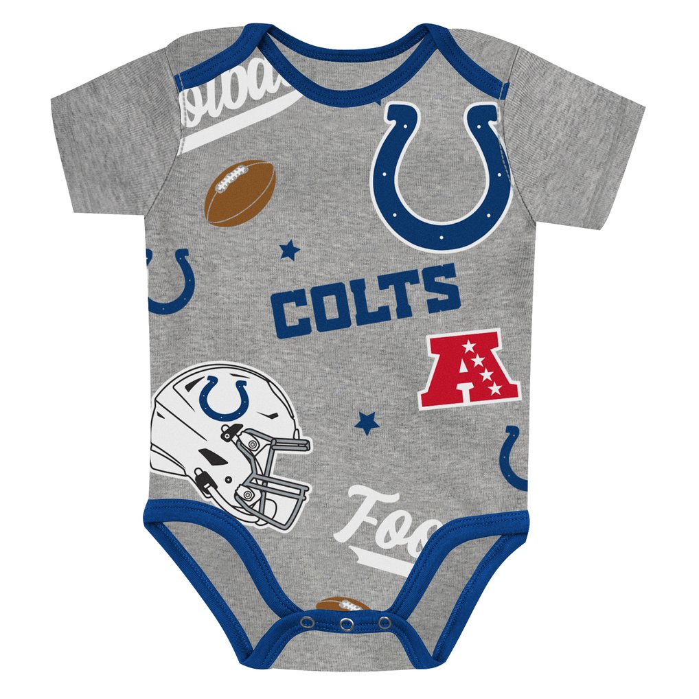  Indianapolis Colts Outerstuff Infant First Round Pick 3-Piece Bodysuit Set