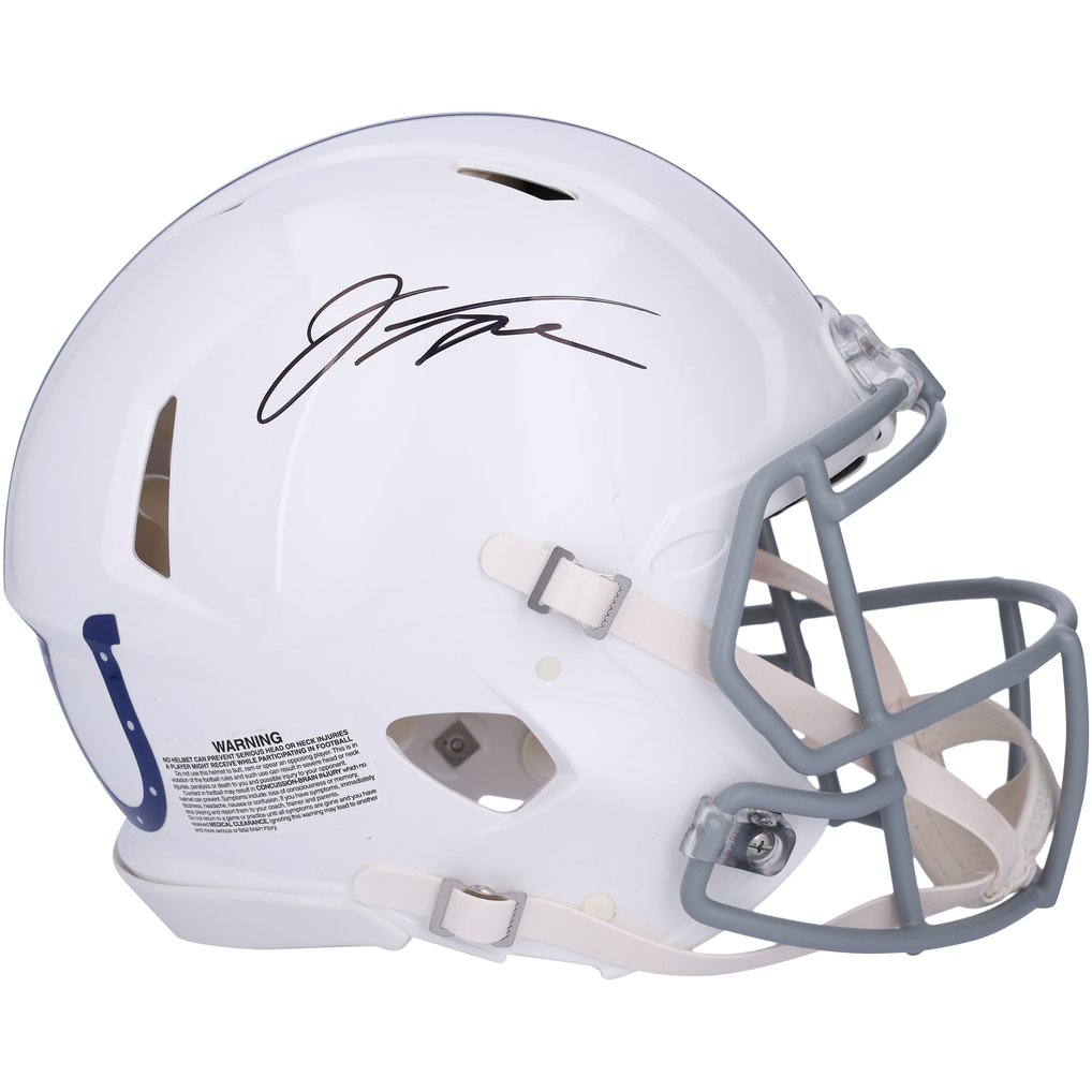 Jonathan Taylor Indianapolis Colts Autographed Fanatics Authentic 2021 Throwback Speed Authentic Helmet