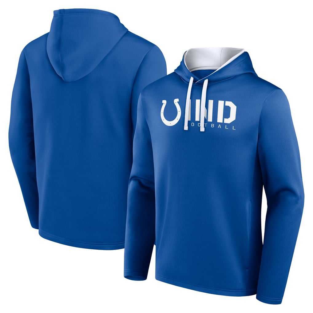 Indianapolis Colts Logo Athletic Head Start Pullover Hoodie - Royal