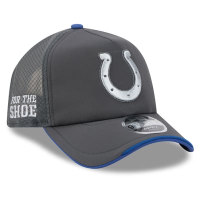 Indianapolis Colts New Era 2026 Rivalries Collection 9FORTY Apex Adjustable Hat - Anthracite