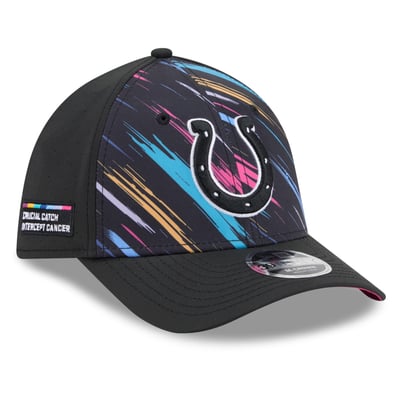 Indianapolis Colts New Era 2026 NFL Crucial Catch 39THIRTY M-Crown Stretch Hat - Black