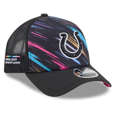 Indianapolis Colts New Era 2026 NFL Crucial Catch 9FORTY Apex Adjustable Hat - Black