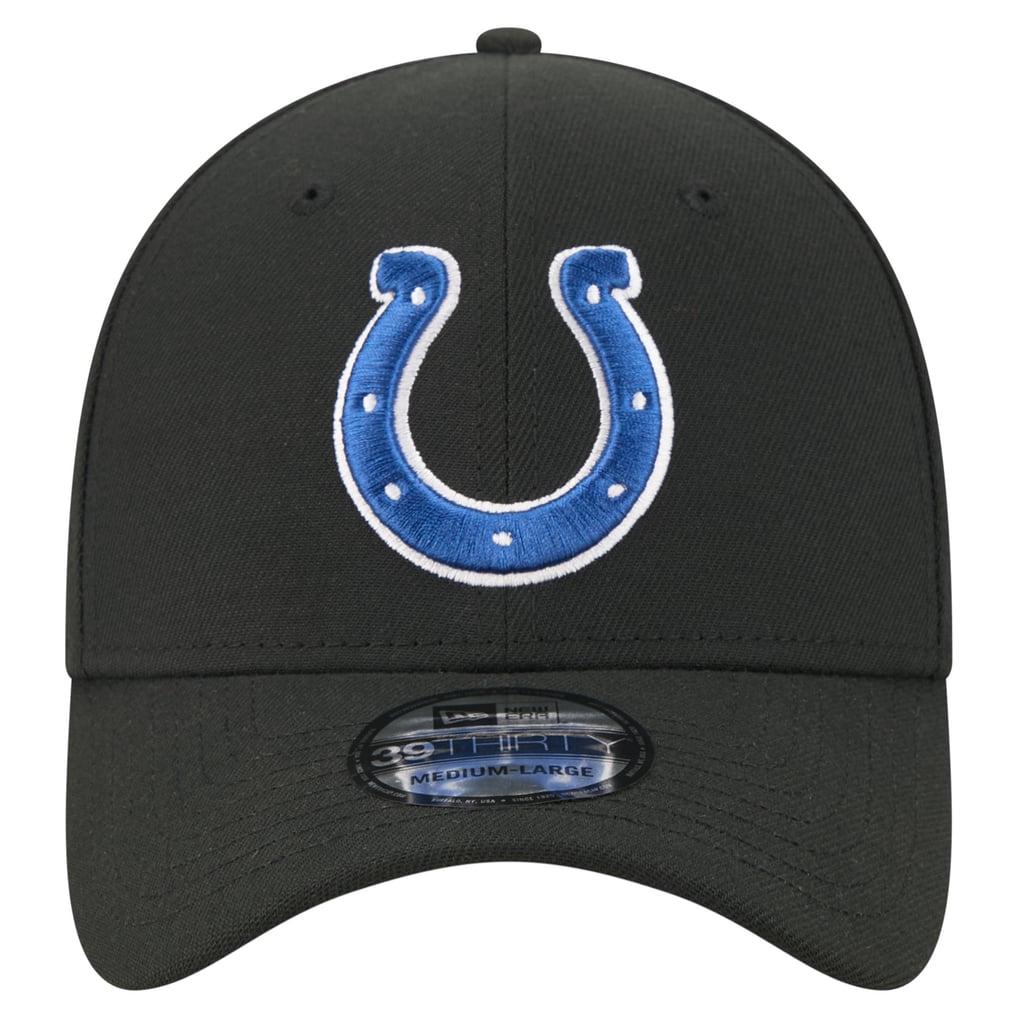  Indianapolis Colts New Era Core Team 39THIRTY Flex Hat - Black