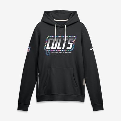 Indianapolis Colts Nike 2026 NFL Crucial Catch Sideline Standard Issue Dri-FIT Pullover Hoodie - Black