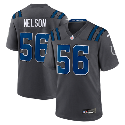 Quenton Nelson Indianapolis Colts Nike 2026 Rivalries Collection Game Jersey - Anthracite