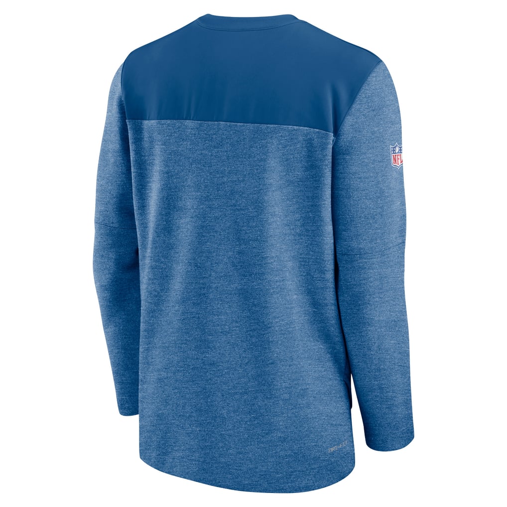 Indianapolis Colts Nike Sideline Lockup Performance Quarter-Zip Top - Royal