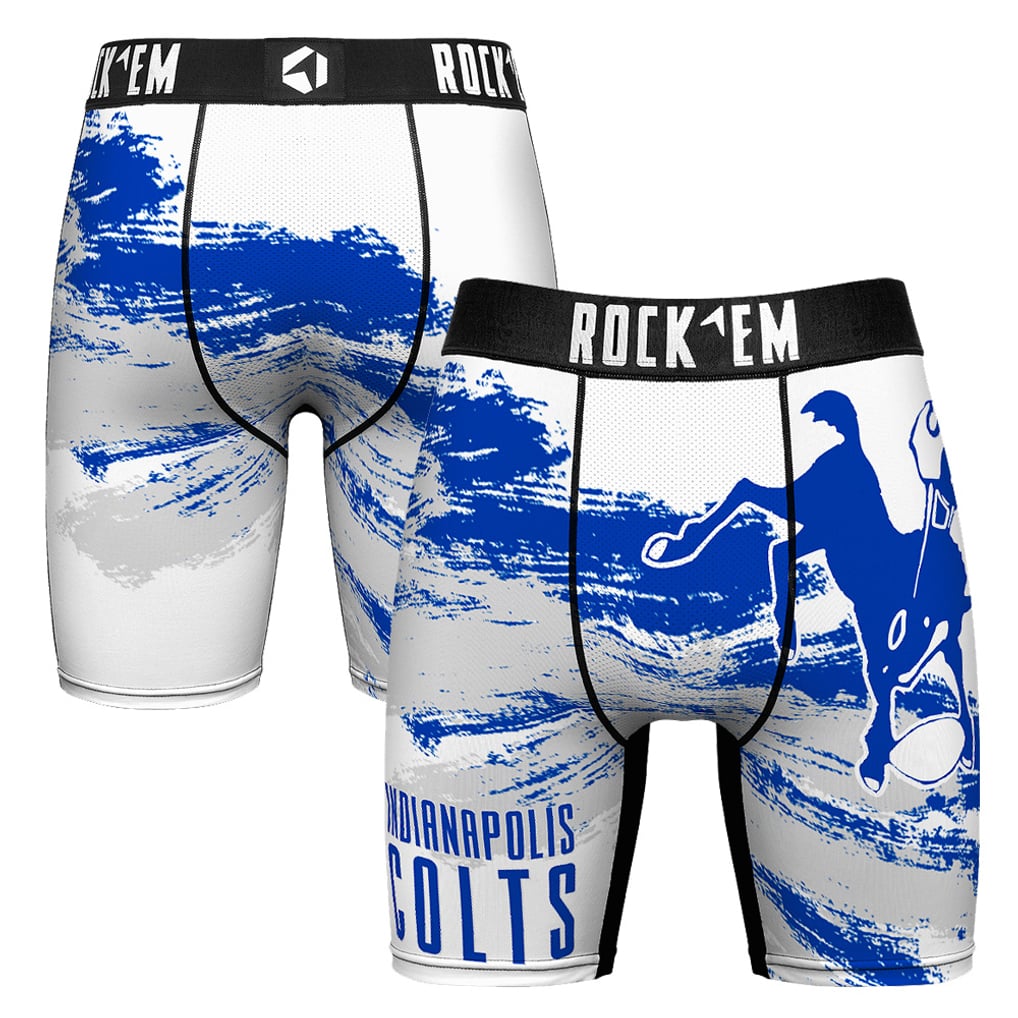  Indianapolis Colts Rock Em Socks Gridiron Classic Paint Boxer Briefs