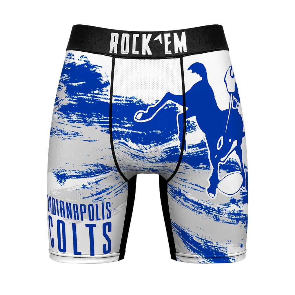  Indianapolis Colts Rock Em Socks Gridiron Classic Paint Boxer Briefs