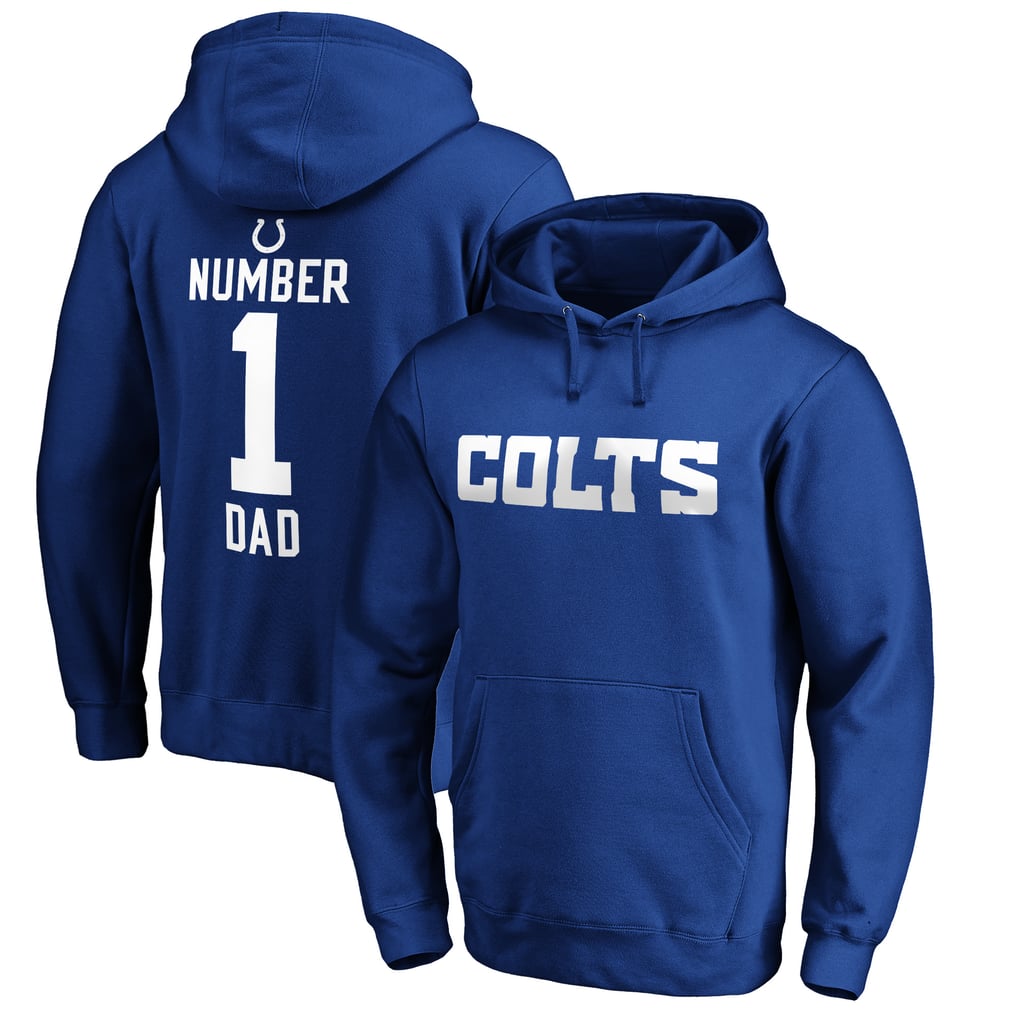 Indianapolis Colts #1 Dad Pullover Hoodie - Royal