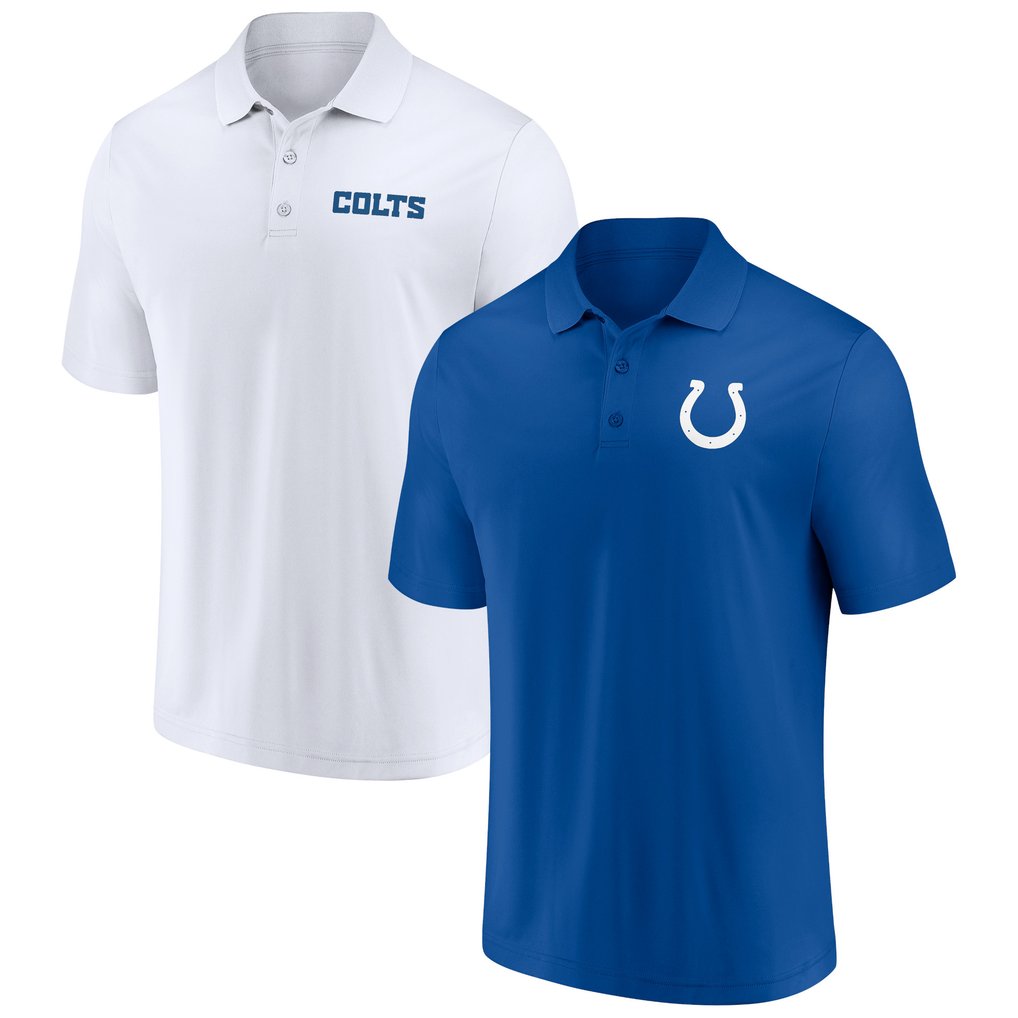 Indianapolis Colts Fanatics Dueling Two-Pack Polo Set - Royal/White