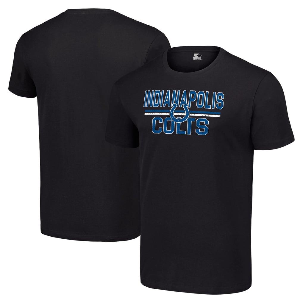Indianapolis Colts Starter Team Mesh Print Graphic T-Shirt - Black
