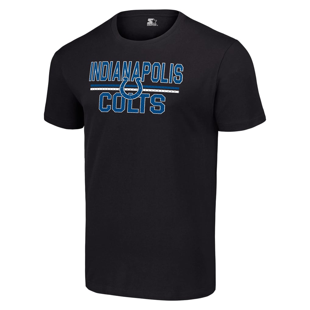 Indianapolis Colts Starter Team Mesh Print Graphic T-Shirt - Black