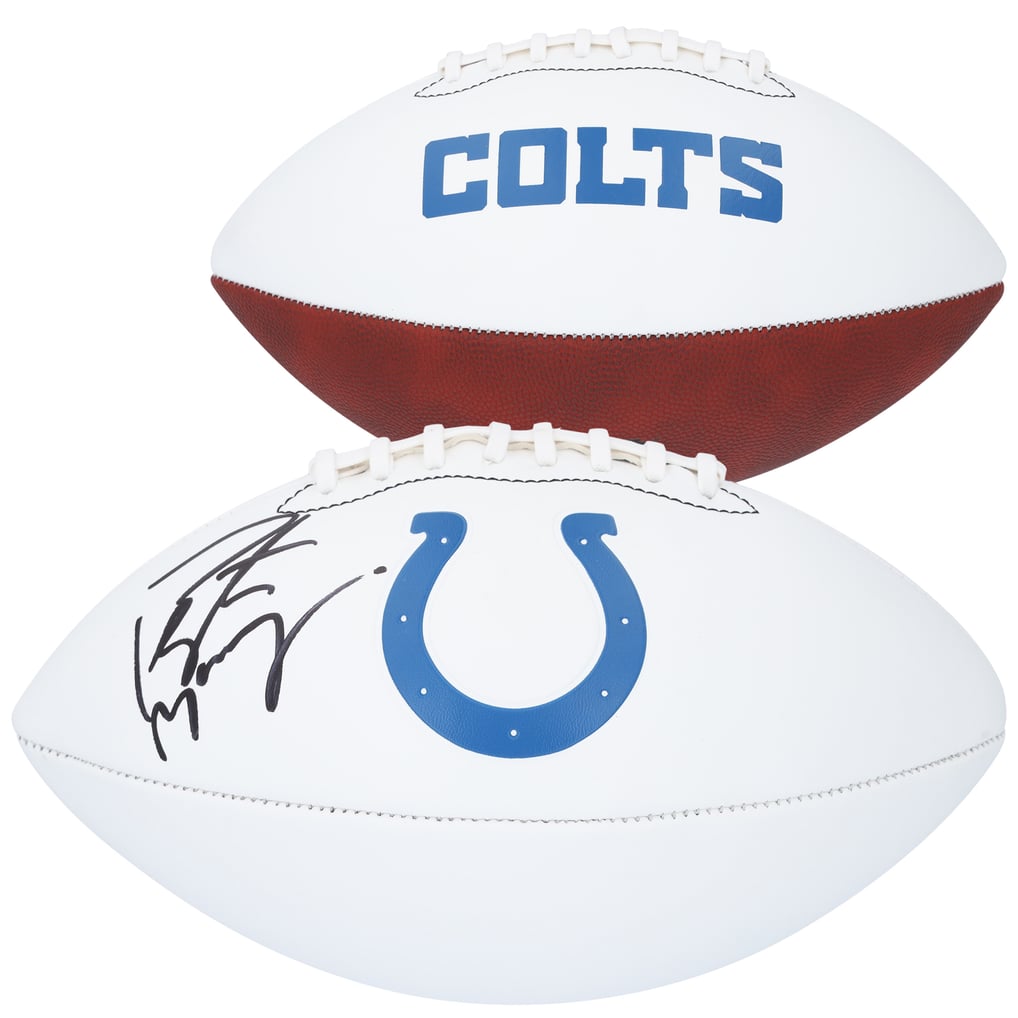 Peyton Manning Indianapolis Colts Autographed Fanatics Authentic Franklin White Panel Football
