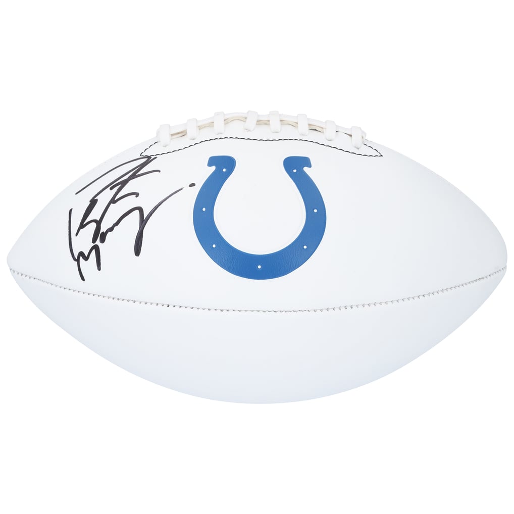 Peyton Manning Indianapolis Colts Autographed Fanatics Authentic Franklin White Panel Football