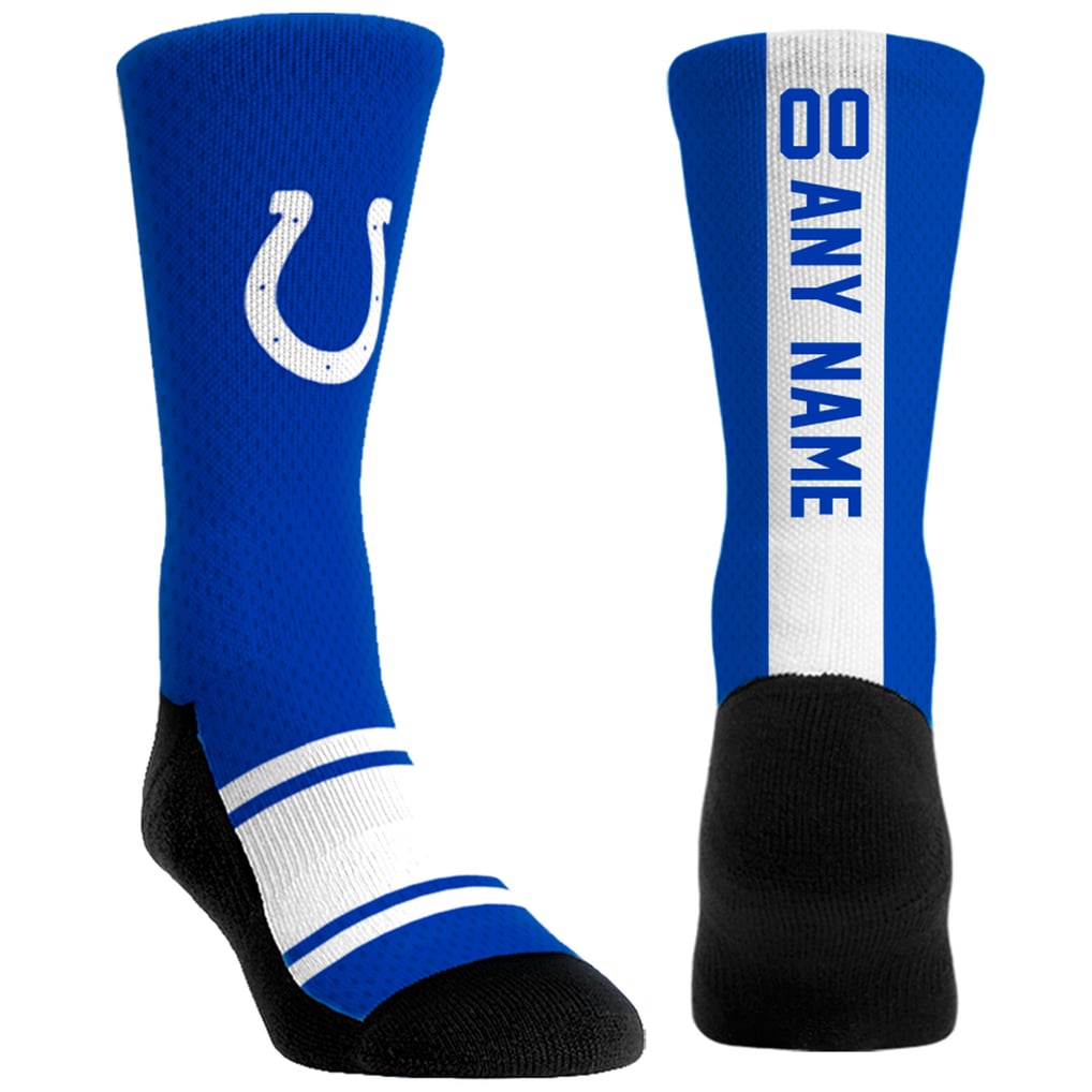 Indianapolis Colts Rock Em Socks Custom Jersey Crew Socks