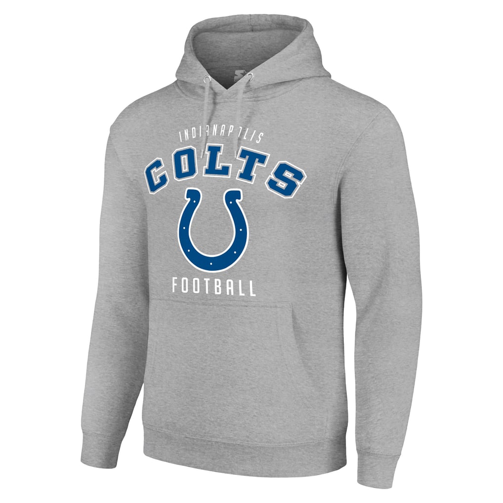 Indianapolis Colts Starter Unisex Logo Pullover Hoodie - Heather Gray