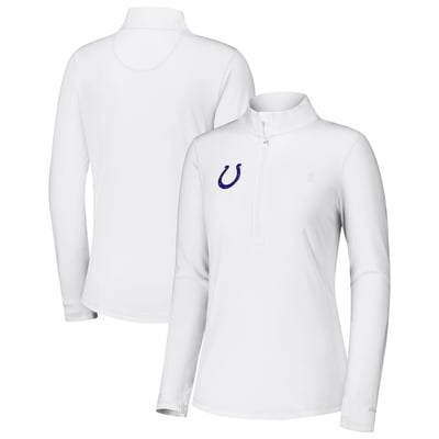 Indianapolis Colts Tommy Bahama Women's Sport Playa Vista IslandZone Quarter-Zip Jacket - White