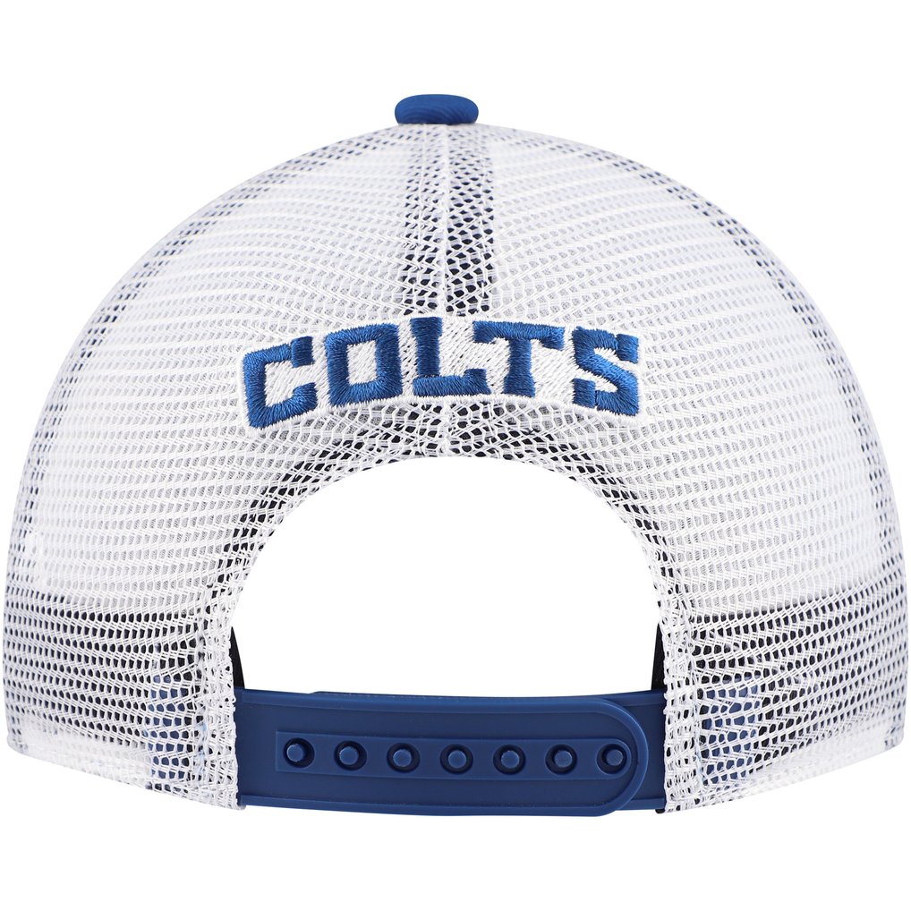 Indianapolis Colts Youth Core Lockup Trucker Adjustable Hat - Royal