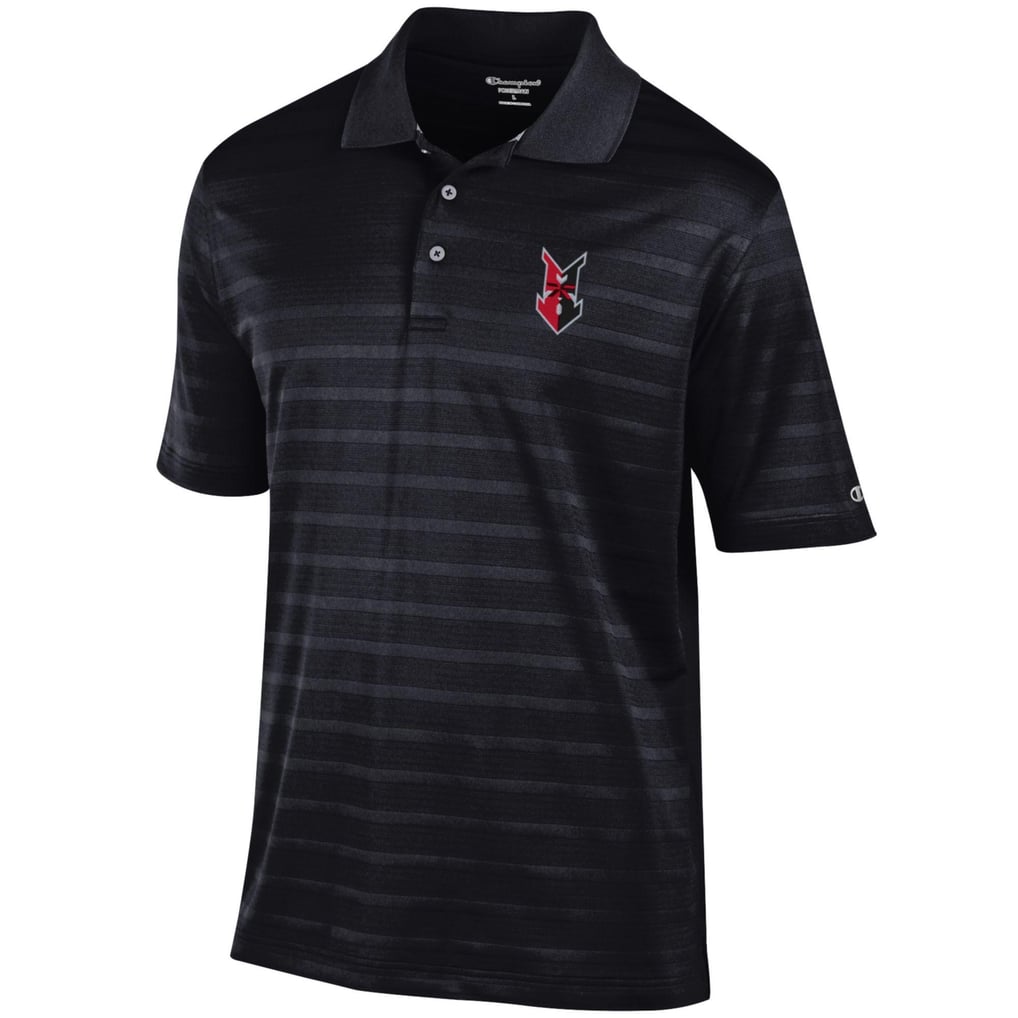 Indianapolis Indians Champion Textured Solid Polo - Black