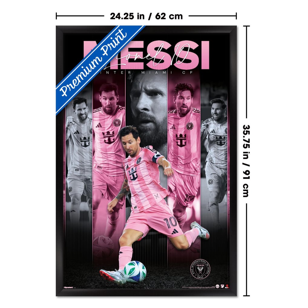 Lionel Messi Inter Miami CF 23" x 34" Framed Poster