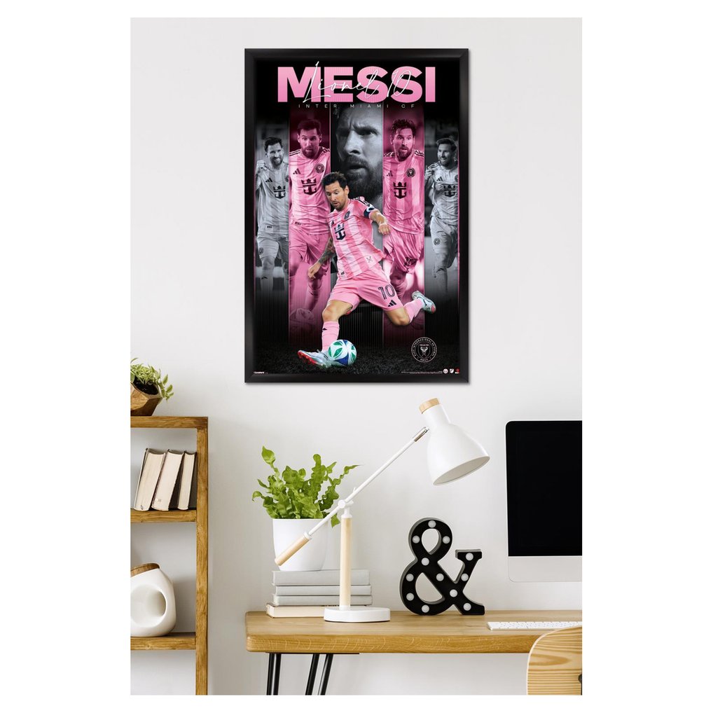 Lionel Messi Inter Miami CF 23" x 34" Framed Poster