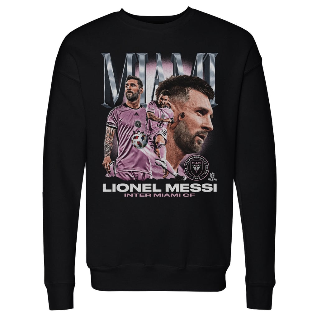 Lionel Messi Inter Miami CF 500 Level Vintage Pullover Sweatshirt - Black
