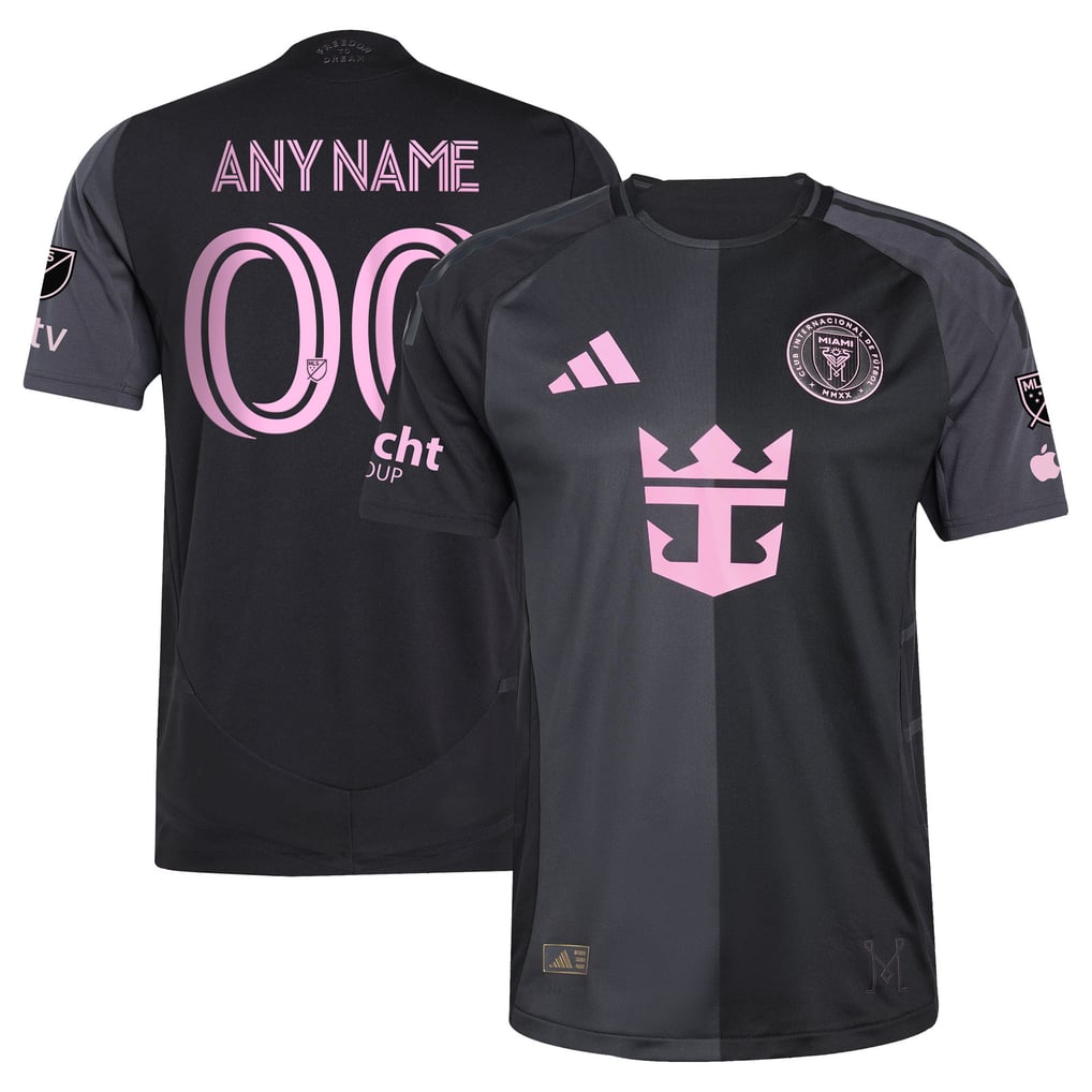  Inter Miami CF adidas 2025 The Fortitude Kit Authentic Custom Jersey - Black