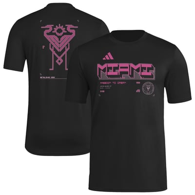  Inter Miami CF adidas 2026 Anthem AEROREADY Pregame T-Shirt - Black