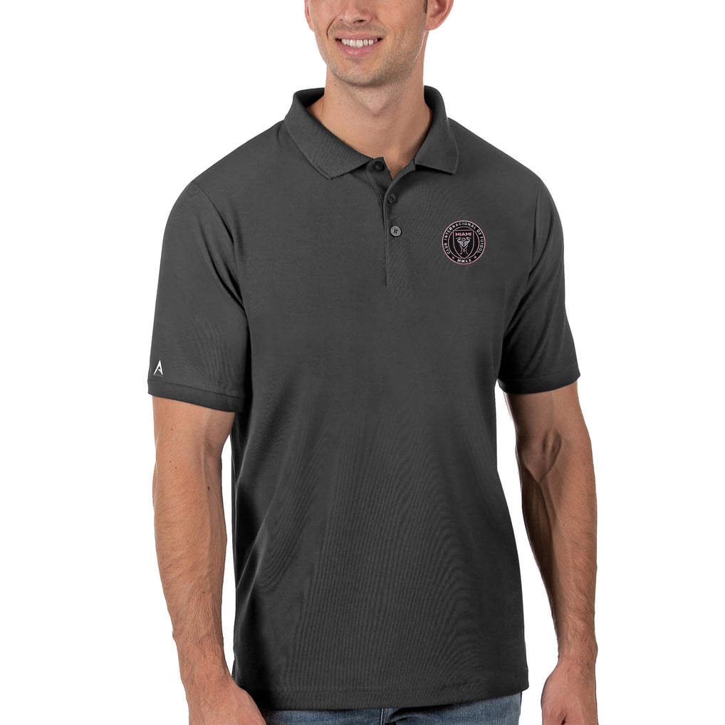 Inter Miami CF Antigua Legacy Pique Polo - Gray