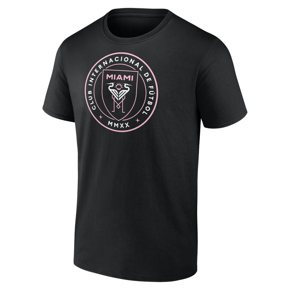 Inter Miami CF Authentic Stack Personalized Any Name & Number T-Shirt - Black
