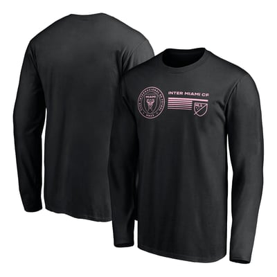 Inter Miami CF Delivering Victory Long Sleeve T-Shirt - Black