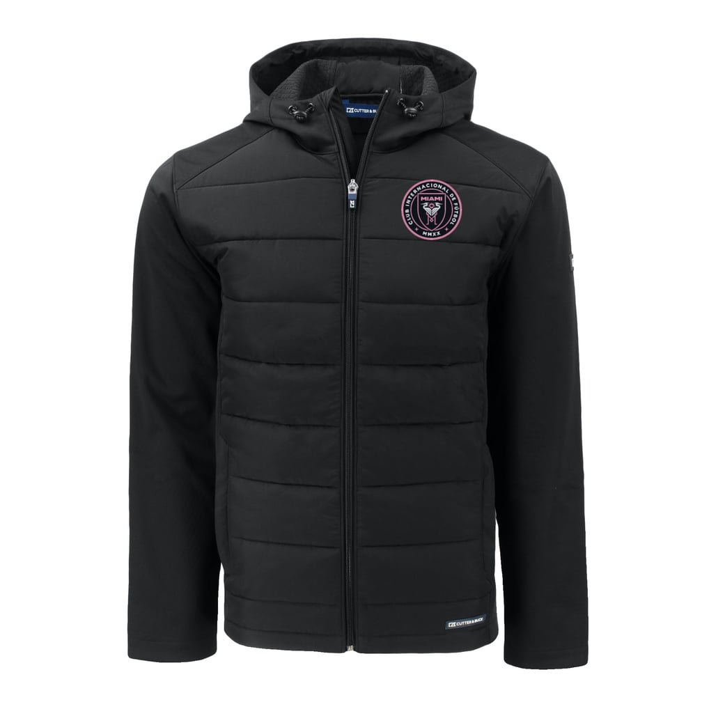  Inter Miami CF Cutter & Buck Evoke Hybrid Eco Softshell Recycled Full-Zip Jacket - Black
