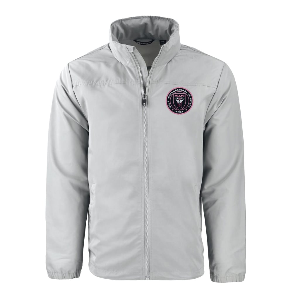 Inter Miami CF Cutter & Buck Charter Eco Recycled Full-Zip Jacket - Gray