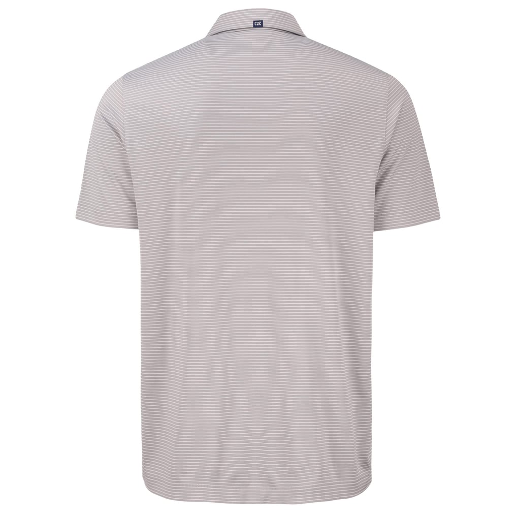 Inter Miami CF Cutter & Buck Forge Eco Fine Line Stripe Stretch Recycled Polo - Gray
