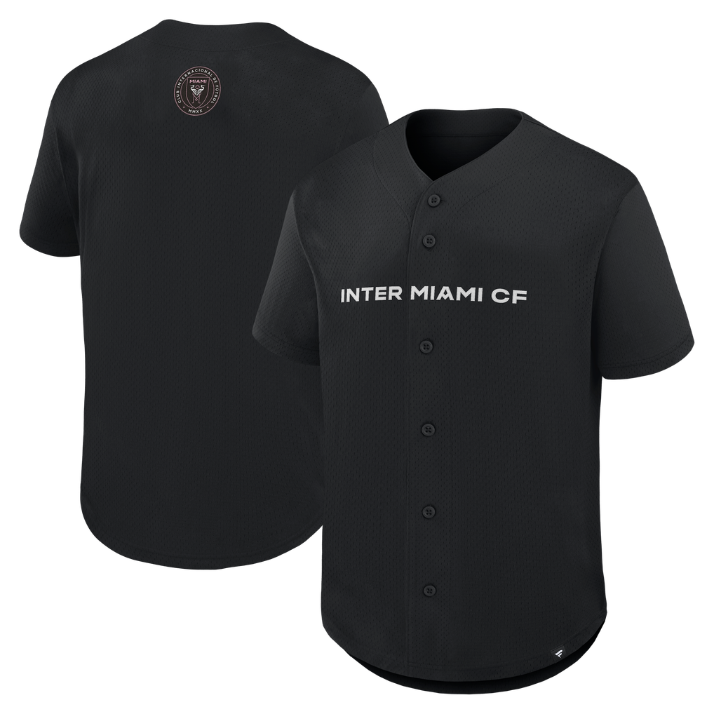 Inter Miami CF Fanatics Maximum Intensity Button-Up Jersey  - Black