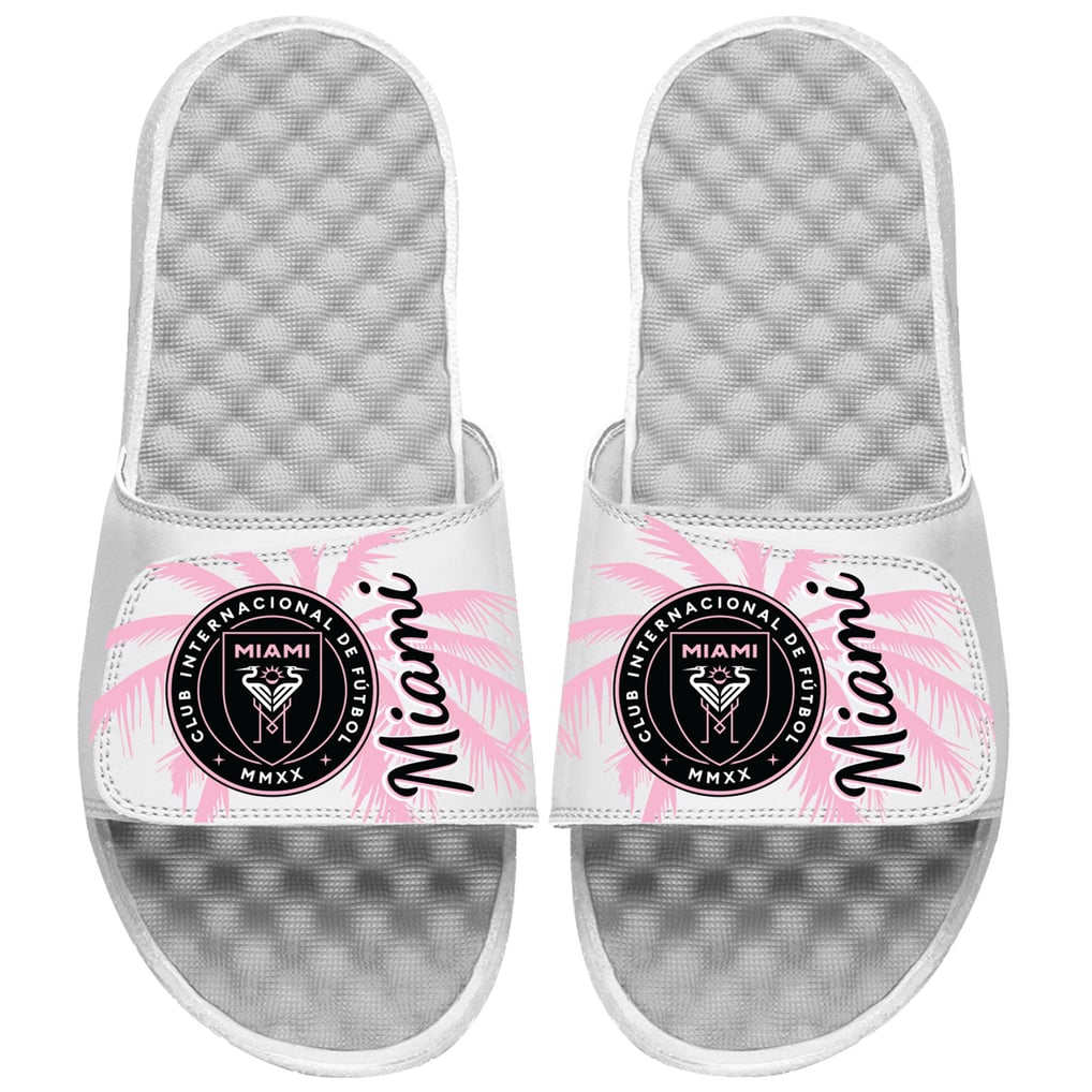 Inter Miami CF ISlide Tonal Palm Tree Slide Sandals - White