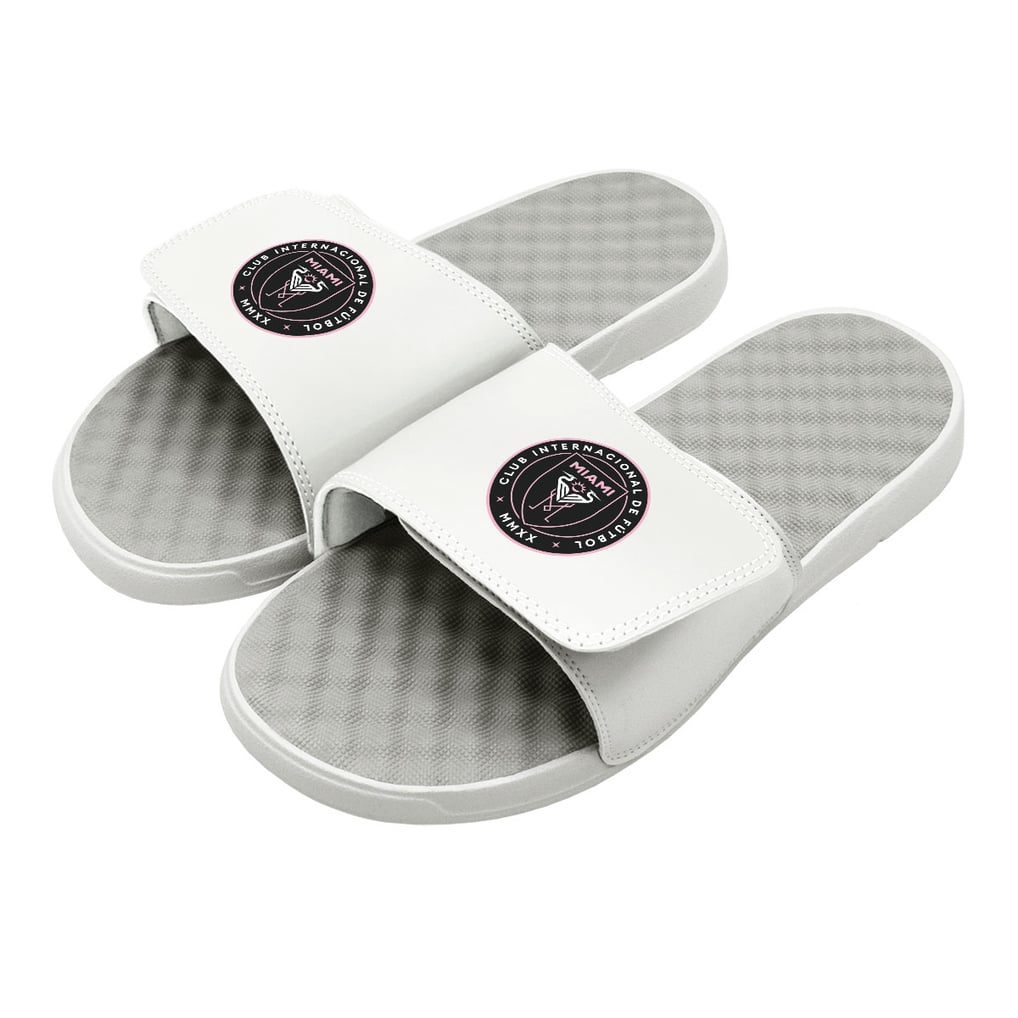 Inter Miami CF ISlide Primary Logo Slide Sandals - White/Gray