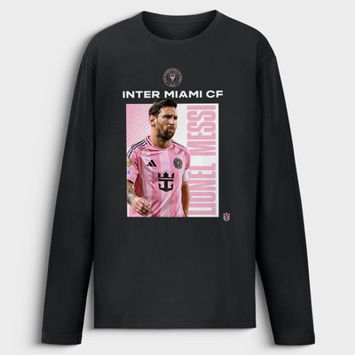 Lionel Messi Inter Miami CF Player Program Long Sleeve T-Shirt - Black