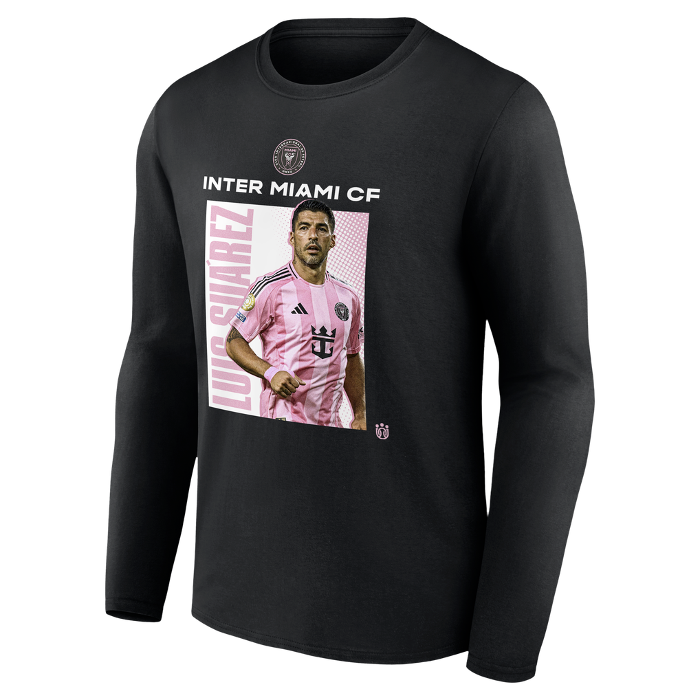 Luis Suarez Inter Miami CF Player Program Long Sleeve T-Shirt - Black