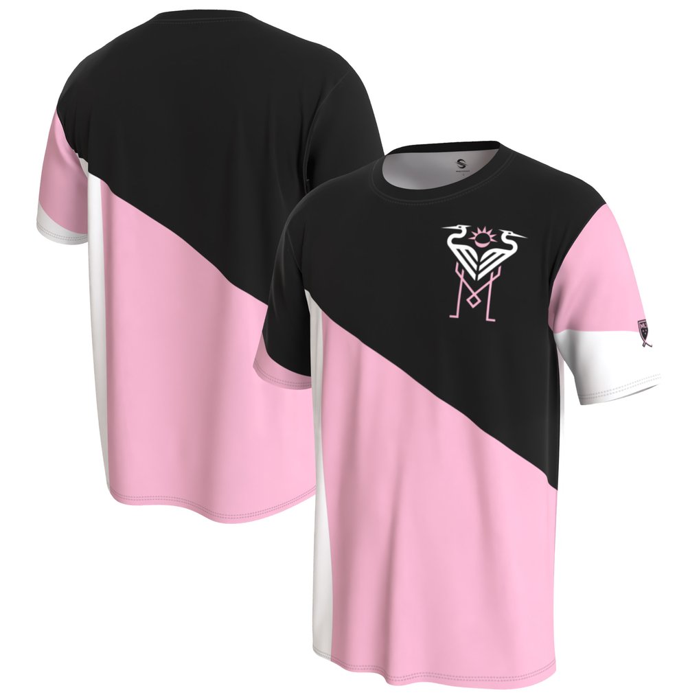 Inter Miami CF ProSphere Patchwork T-Shirt - Black/Pink