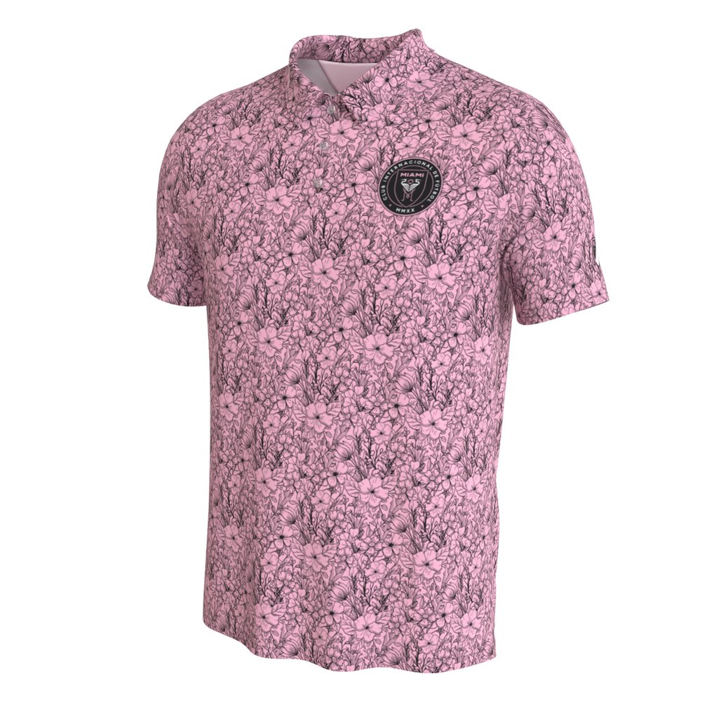 Inter Miami CF ProSphere Botanical Polo - Pink