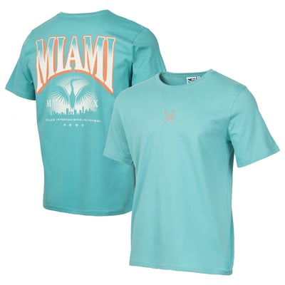 Inter Miami CF  Skyline Heron Heavy Relaxed T-Shirt - Teal